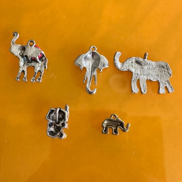 Elephant Pendants and One Pair Earrings Lot of 11 - Picture 14 of 16